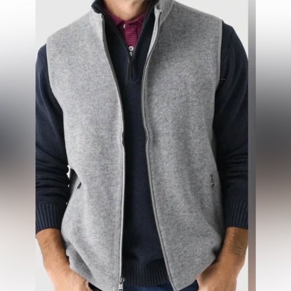 Peter Millar Merino wool Light Gray Vest